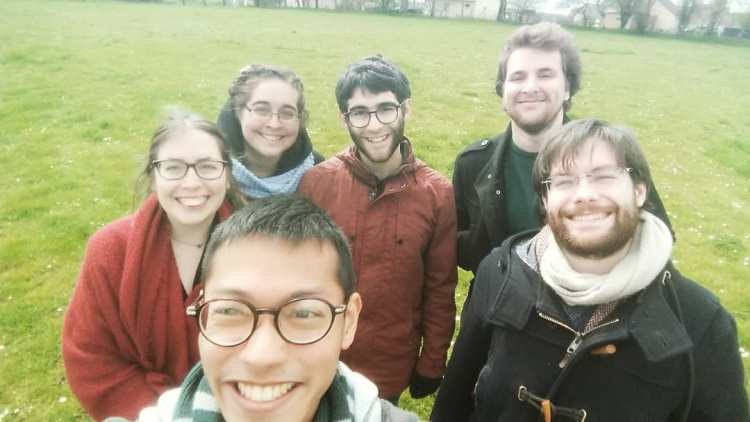 Une partie de l'équipe au salon de Durcet en 2019.